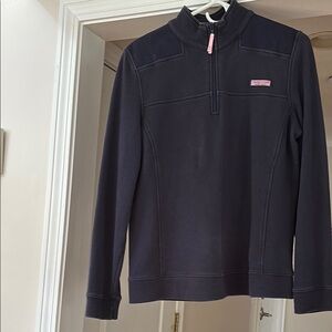 Black Quarter-Zip Pullover